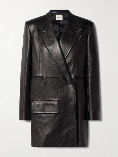 KHAITE Jacobson leather blazer