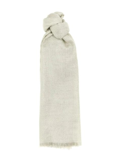 Brunello Cucinelli Metallic Frayed Scarf