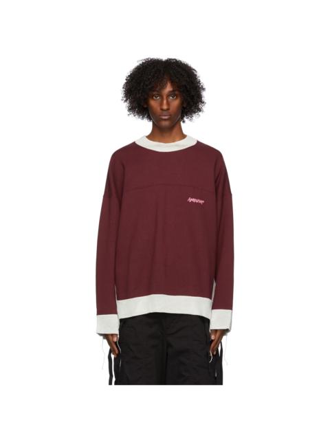 Ambush Red & Beige Mix Sweatshirt