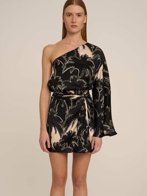 Poupette St Barth Mini Dress Tama - Black Palmae
