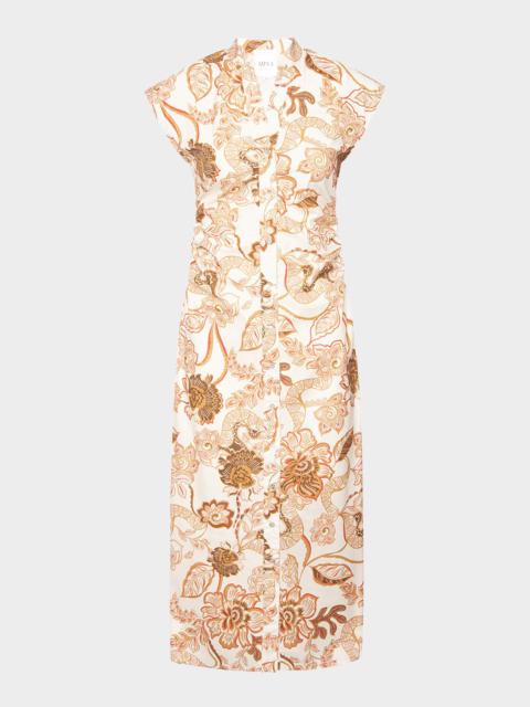 MISA Summer Batik Poplin Niara Midi Dress