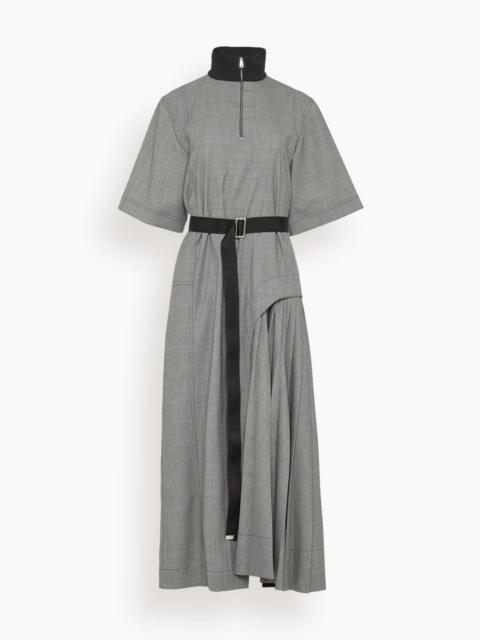 Plan C Dress in Black Melange