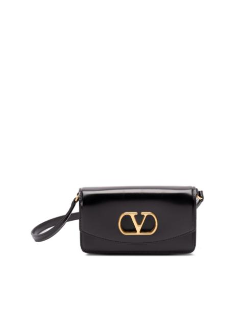Valentino VLogo Signature-plaque leather shoulder bag