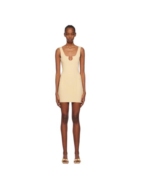 JACQUEMUS Yellow Les Classiques 'La mini robe Sierra' Minidress