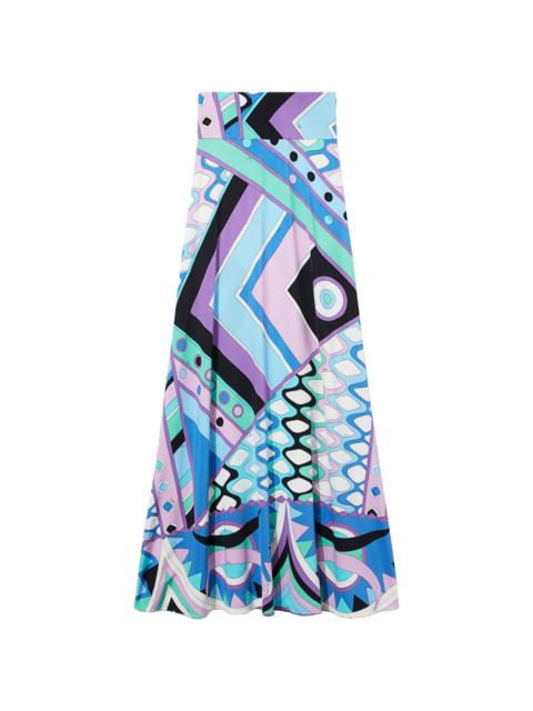 PUCCI Vivara-print A-line maxiskirt