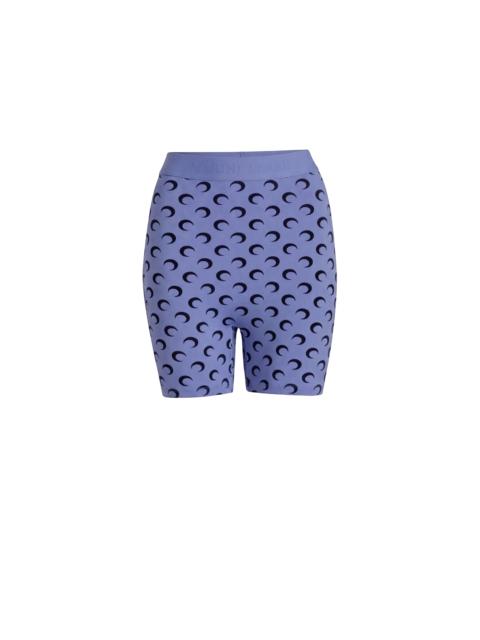 Marine Serre Recycled Moon Jersey Mini Shorts