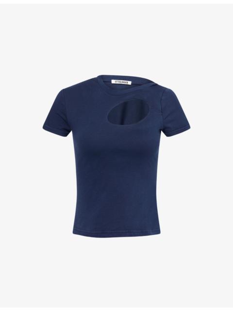 OTTOLINGER Donut Cut-Out Cotton-Jersey T-Shirt