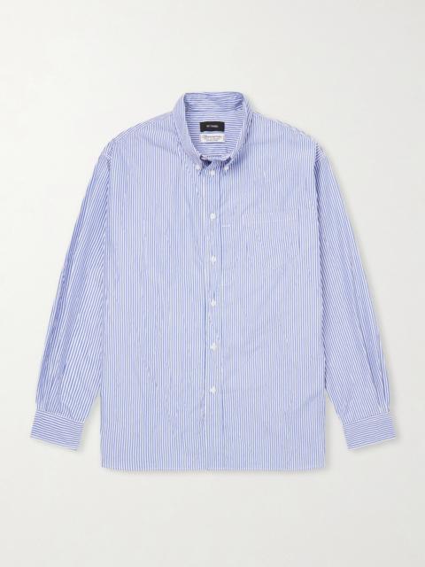 WILLY CHAVARRIA Veterano Striped Cotton-Blend Shirt