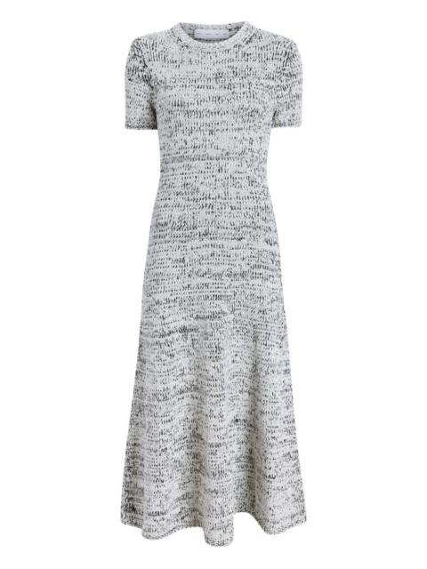Proenza Schouler short-sleeve speckled knit midi dress