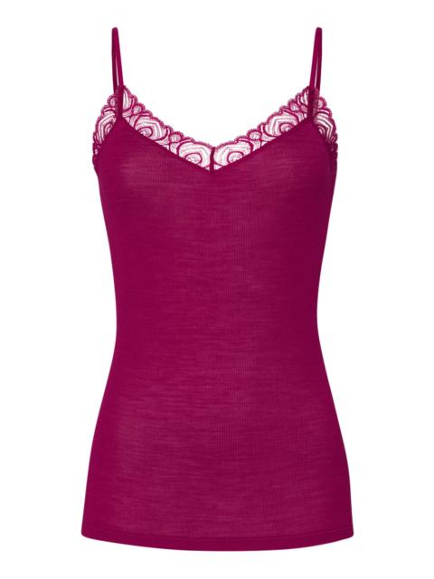 HANRO Woolen Lace Lace Trim Wool And Silk Camisole