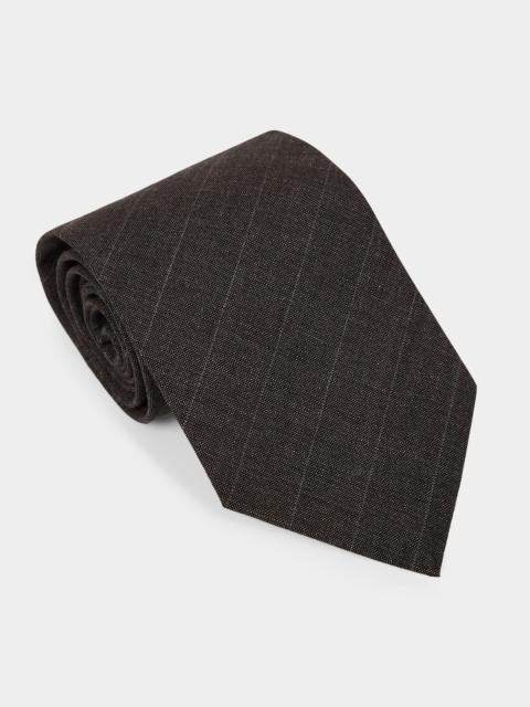 TODD SNYDER Italian Wool-Linen Stripe Tie