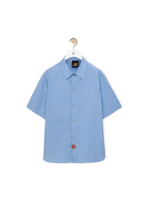 Loewe Pleated bowling shirt in cotton and polyamide