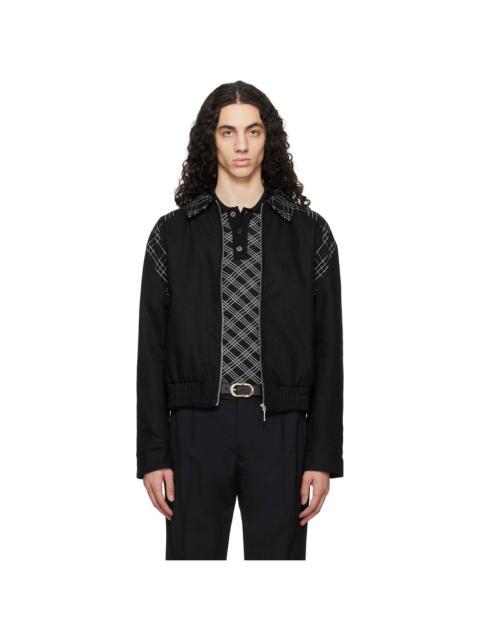 ERNEST W. BAKER Black Varsity Jacket