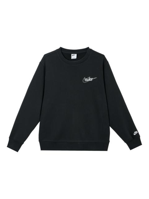 Nike Nike Crew Neck Long Sleeve Sweatshirt 'Black White' IF0680-010