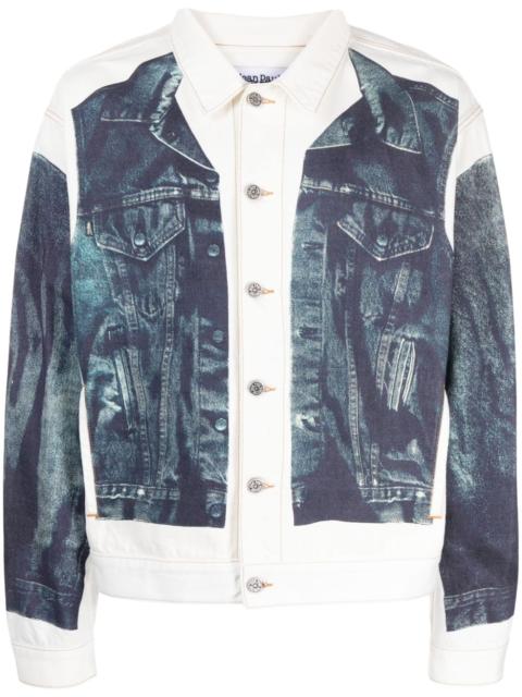 Jean Paul Gaultier trompe l'oeil-print cotton jacket