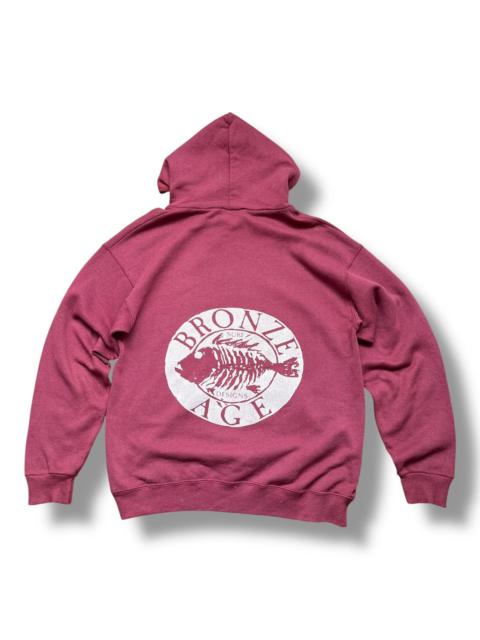 Other Designers BRONZE AGE 1980s FISH SKULL SURF DESIGN REAL VINTAGE HOODIE