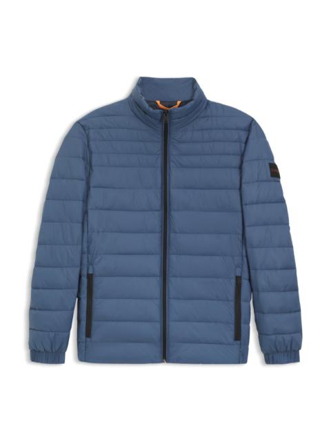 BOSS PACKABLE SLIM-FIT JACKET WITH WATER-REPELLENT MIXED QUILTING