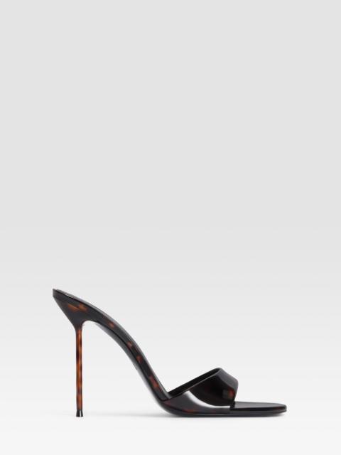 PARIS TEXAS TORTOISE PATENT LEATHER MULE