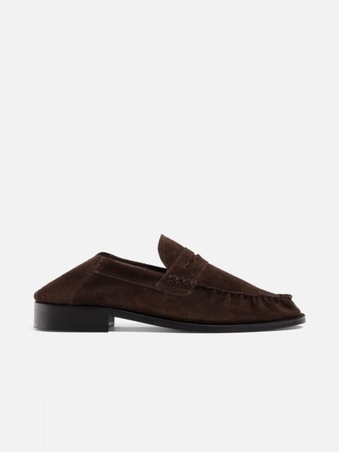 DUKE + DEXTER CB Black Foldable Ruched Loafer - Men's