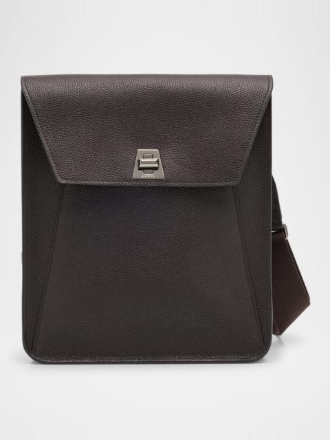 AKRIS Anouk Medium Flap Leather Messenger Bag