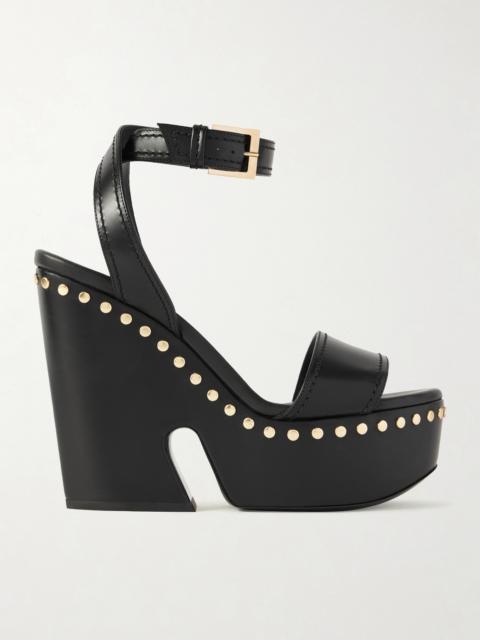 Givenchy Studded Leather Platform Sandals