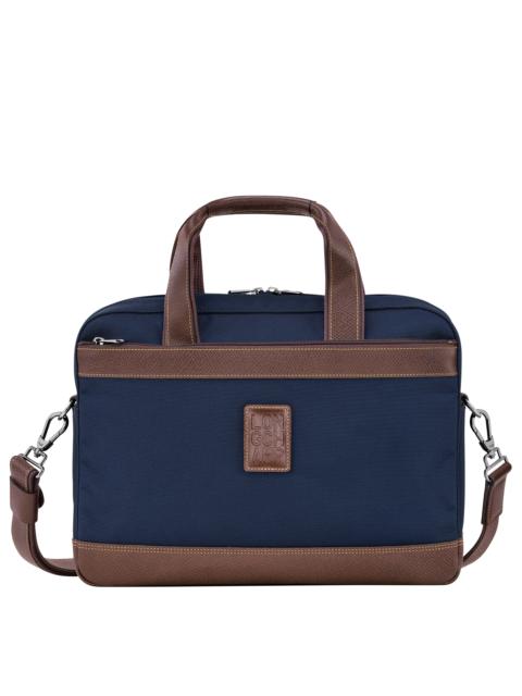 Longchamp Boxford S Briefcase Blue - Canvas