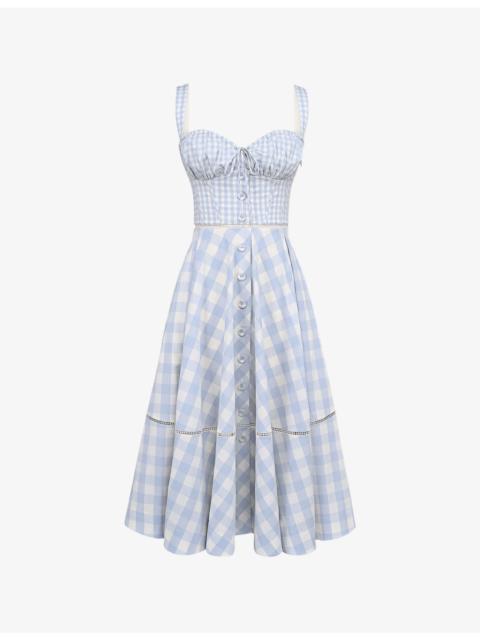House of CB Chiarina Stretch-Cotton Midi Dress