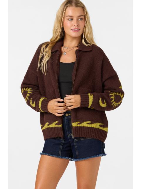 O'Neill Corrine Zip Up Long Sleeve Sweater