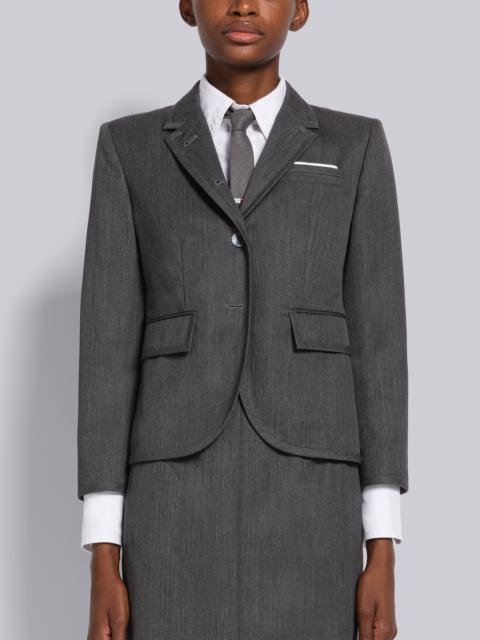 Thom Browne Stiff Wool Gabardine High Armhole Sport Coat