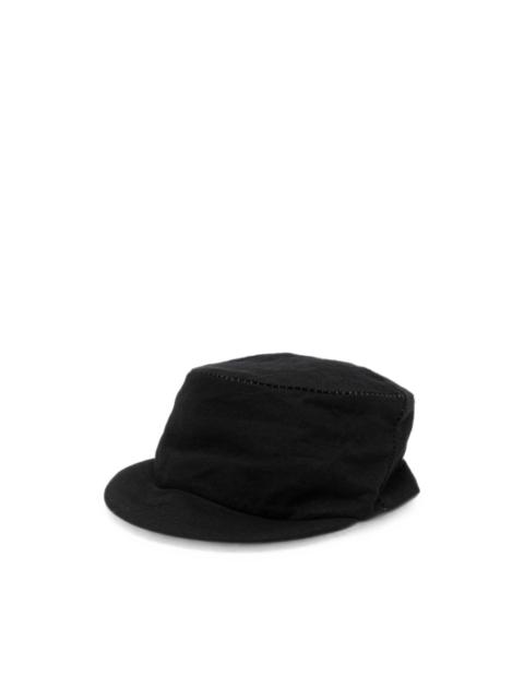 Forme D'Expression contrast-stitch flat-top hat