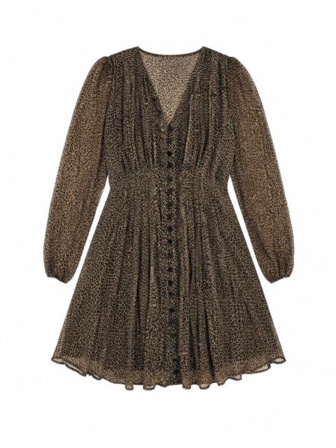 The Kooples SHORT LEOPARD-PRINT DRESS