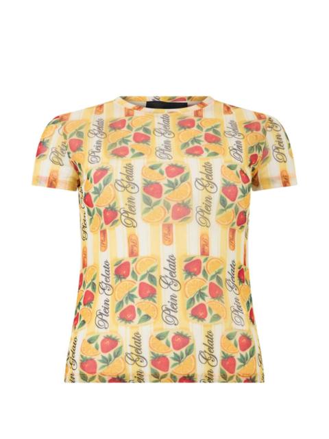 PHILIPP PLEIN crew-neck fruit-print T-shirt
