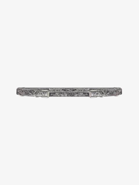 Givenchy VOYOU BELT IN LAMINATED LEATHER