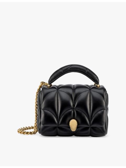 BVLGARI Serpenti Sugarloaf small leather shoulder bag