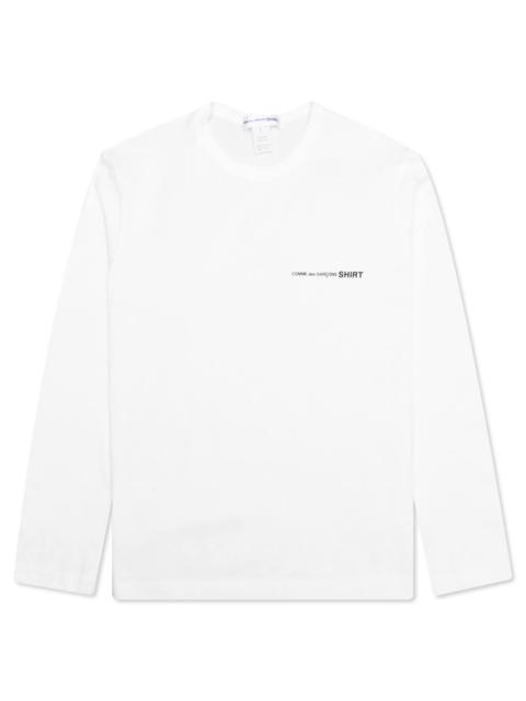 Comme des Garçons SHIRT 긴 소매 면 T 셔츠