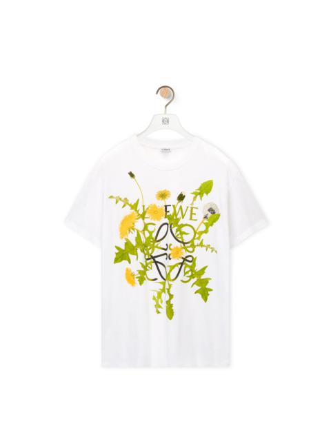 Loewe Anagram flowers T-shirt in cotton