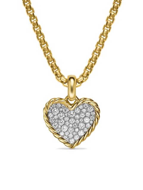 DAVID YURMAN Women's Pavé Heart Amulet in 18K Yellow Gold with Diamonds, 15.6MM - Diamond