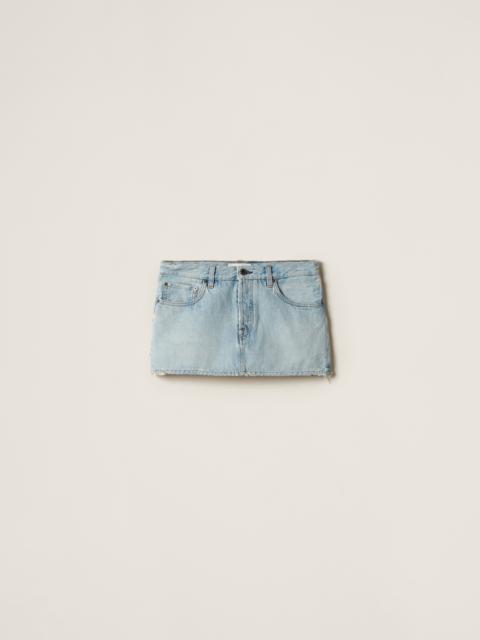 Miu Miu Denim miniskirt | REVERSIBLE