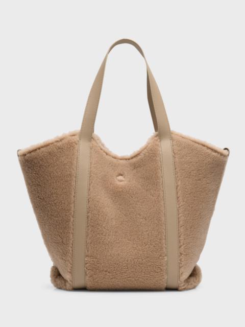 Cashmere Wool Shopper Tote Bag