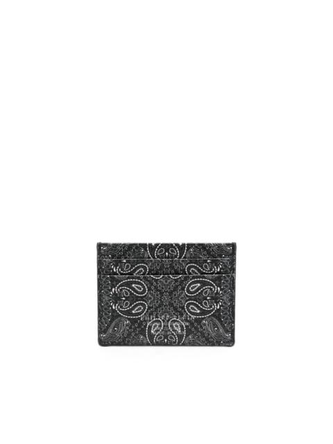 PHILIPP PLEIN logo-print leather cardholder
