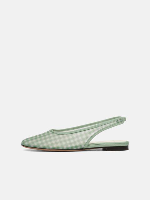 Vince Daphne Gingham Slingback Flat