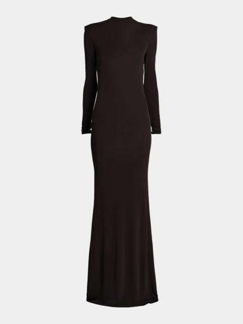 TOM FORD Crepe Jersey Cut-Out Back Gown