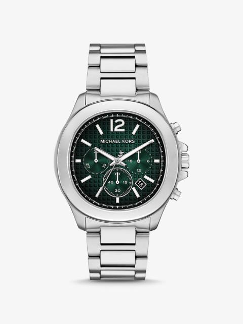 MICHAEL KORS Oversized Sage Silver-Tone Watch