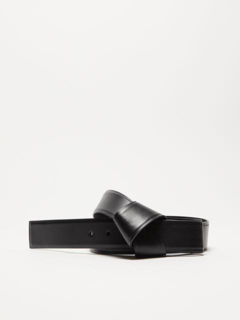 Musubi leather belt - Black
