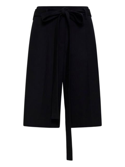 Valentino self-tie sash wool shorts