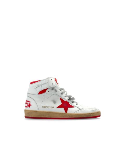 Golden Goose GOLDEN GOOSE Men's Sky Star White/Red Sneakers New & Authent