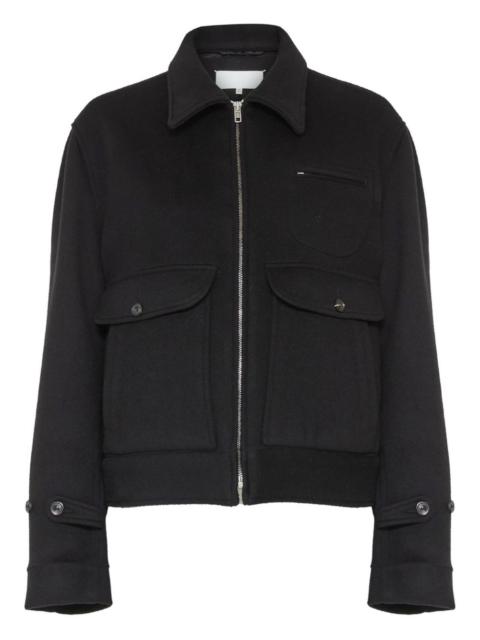 Maison Margiela flap-pocket cashmere wool jacket