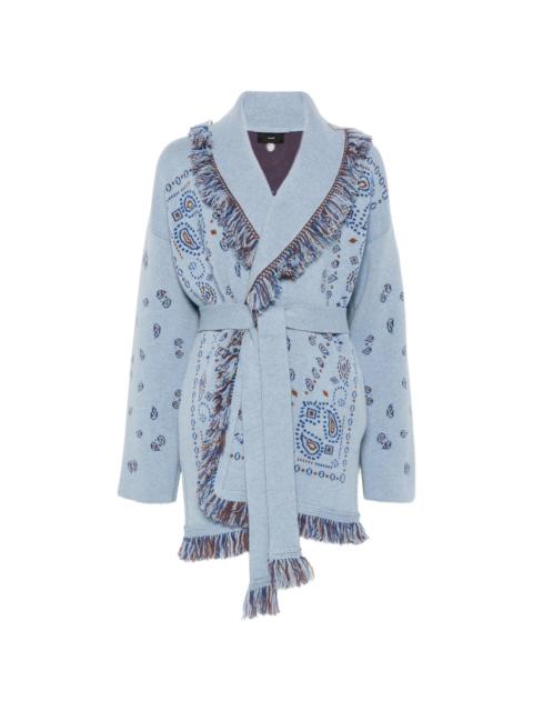 Alanui Alanui Bandana-jacquard Knitted Coat