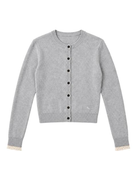 MARIA McMANUS MM BABY CARDI - GREY LACE