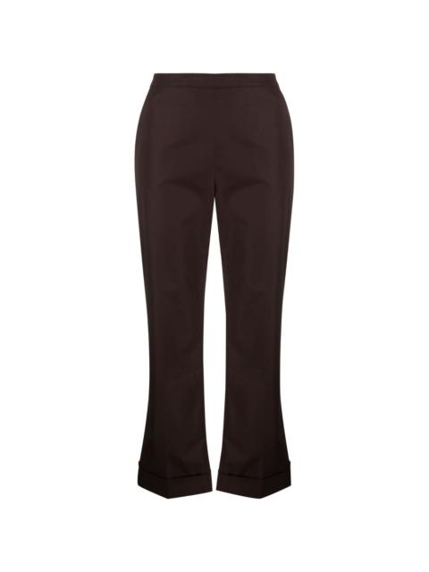 bootcut cropped trousers